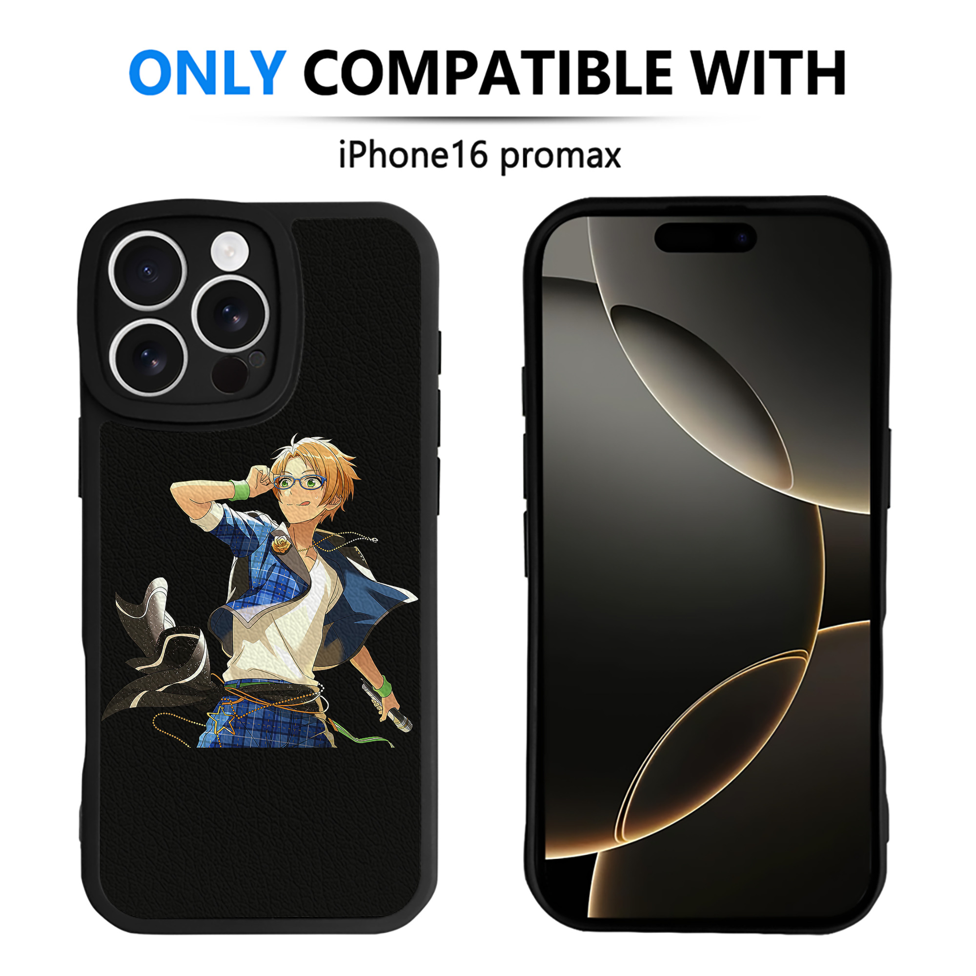 （画像用） あんさんぶるスターズ! Ensemble Stars 【iPhone 16シリーズ対応】シリコンスマホケース（レザー調） 材質：シリコン